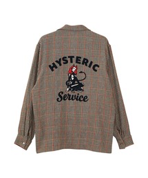 HYSTERIC GLAMOUR | HYSTERIC SERVICE刺繍 オープンカラーシャツ(シャツ/ブラウス)