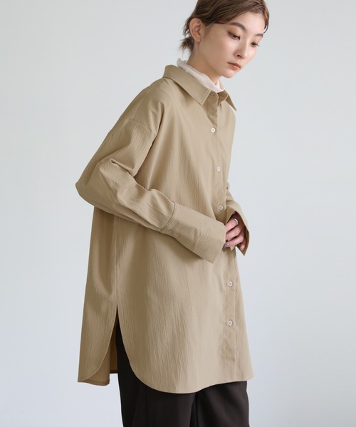 select MOCA（セレクトモカ）の「ロングカフスオーバーシャツ（シャツ/ブラウス・レディース・カーキ/ライトベージュ/テラコッタ・FREE）」の16枚目の写真