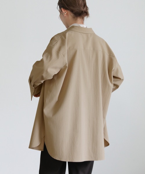 select MOCA（セレクトモカ）の「ロングカフスオーバーシャツ（シャツ/ブラウス・レディース・カーキ/ライトベージュ/テラコッタ・FREE）」の17枚目の写真