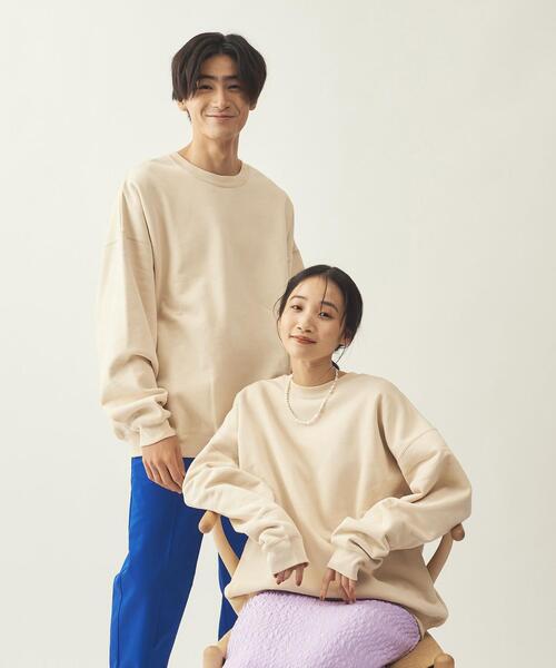 【WEB限定】＜info.BEAUTY&YOUTH＞スーパービッグクルーネックスウェット