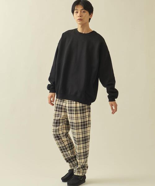 info. BEAUTY&YOUTH(インフォビューティアンドユース)の「【WEB限定】 <info. BEAUTY&YOUTH> スーパービッグ クルーネック スウェット(スウェット・メンズ・ダークグレー/ホワイト/ベージュ/グレー/パープル/ライム/ブラック/ナチュラル/ライトブルー/ライラック・M/L/XL/S)」の16枚目の写真