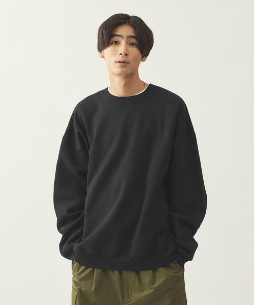【WEB限定】＜info.BEAUTY&YOUTH＞スーパービッグクルーネックスウェット