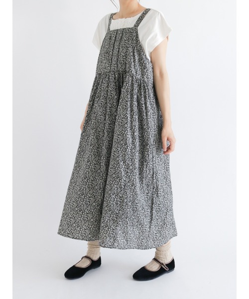 Samansa Mos2(サマンサ モスモス)の「タックタスキワンピース(ワンピース・レディース・ブラック/ベージュ/グリーン/ボルドー/チャコール・フリ-)」の3枚目の写真
