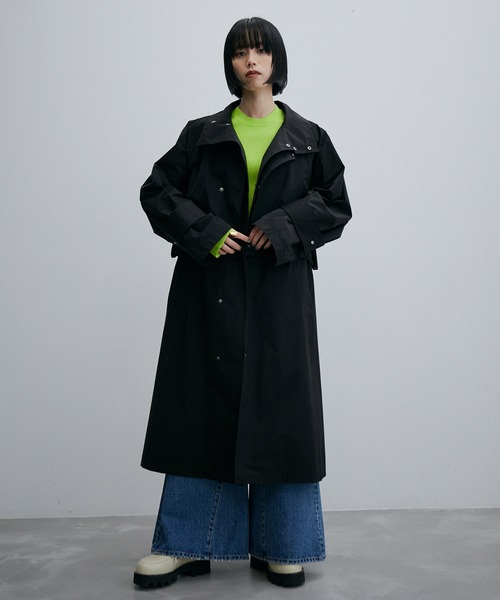 ADAM ET ROPE'（アダムエロペ）の「【3WAY】ライトコート（ブルゾン・レディース・ブラック/ベージュ・FREE）」の21枚目の写真