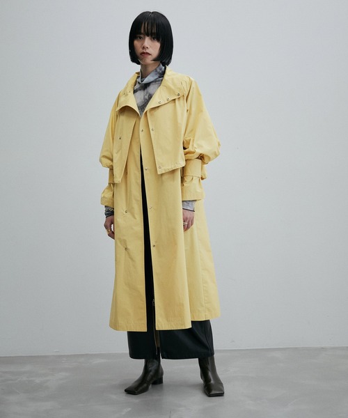 ADAM ET ROPE'（アダムエロペ）の「【3WAY】ライトコート（ブルゾン・レディース・ブラック/ベージュ・FREE）」の20枚目の写真