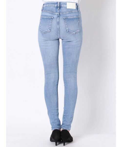 GYDAM/WSIDERIPPEDスキニーデニムパンツライトブルーインディゴ GYDA（ジェイダ）の「M/W SIDE RIPPEDスキニーデニムパンツ