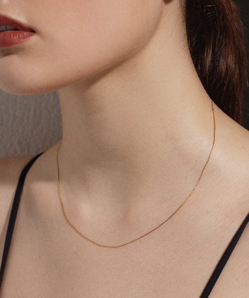 CENE（セネ）の「【CENE】セネ/ 0.6mmチェーンネックレス/45cm（ネックレス・レディース・ピンクゴールド/ゴールド/シルバー・FREE）」の13枚目の写真