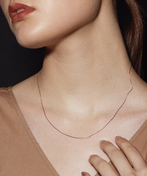CENE（セネ）の「【CENE】セネ/ 0.6mmチェーンネックレス/45cm（ネックレス・レディース・ピンクゴールド/ゴールド/シルバー・FREE）」の15枚目の写真