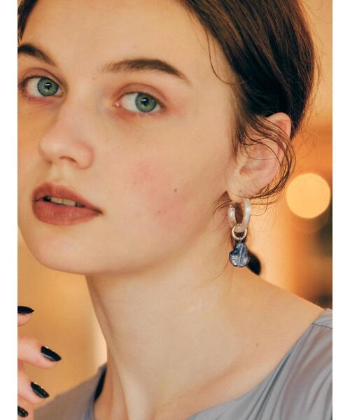 AMERICAN HOLIC（アメリカンホリック）の「アシンメトリーピアスC(ドイツガラス×クリア)（ピアス（両耳用）・レディース・シルバー/ゴールド・FREE）」の8枚目の写真