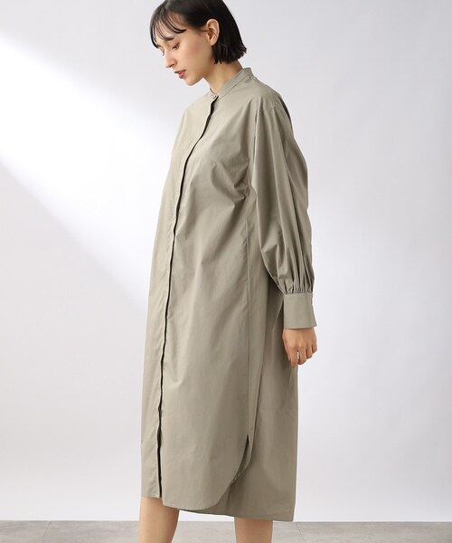 THE SHOP TK (ザ ショップ ティーケー )の「◆バンドカラーシャツワンピース(ワンピース・レディース・ホワイト系/オリーブ/ワイン系4/ネイビー系2・11/12)」の15枚目の写真