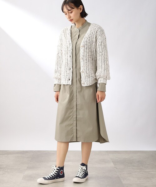 THE SHOP TK (ザ ショップ ティーケー )の「◆バンドカラーシャツワンピース(ワンピース・レディース・ホワイト系/オリーブ/ワイン系4/ネイビー系2・11/12)」の19枚目の写真