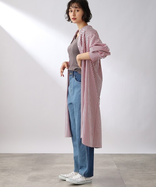 THE SHOP TK (ザ ショップ ティーケー )の「◆バンドカラーシャツワンピース(ワンピース・レディース・ホワイト系/オリーブ/ワイン系4/ネイビー系2・11/12)」の13枚目の写真