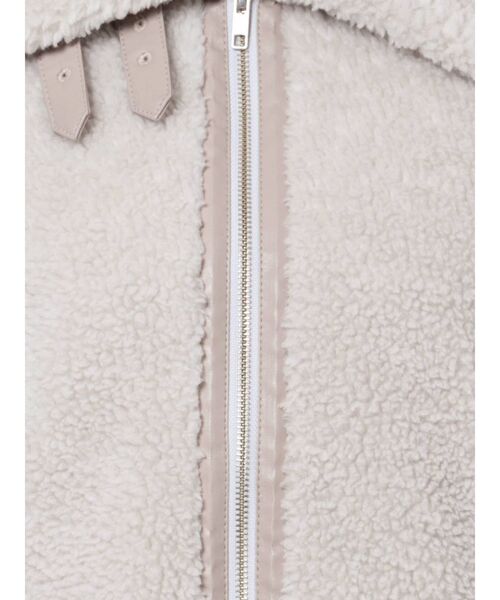 MERCURYDUO（マーキュリーデュオ）の「ボアボンバージャケット（その他アウター・レディース・ライトグレー/アイボリー・SMALL/MEDIUM）」の12枚目の写真