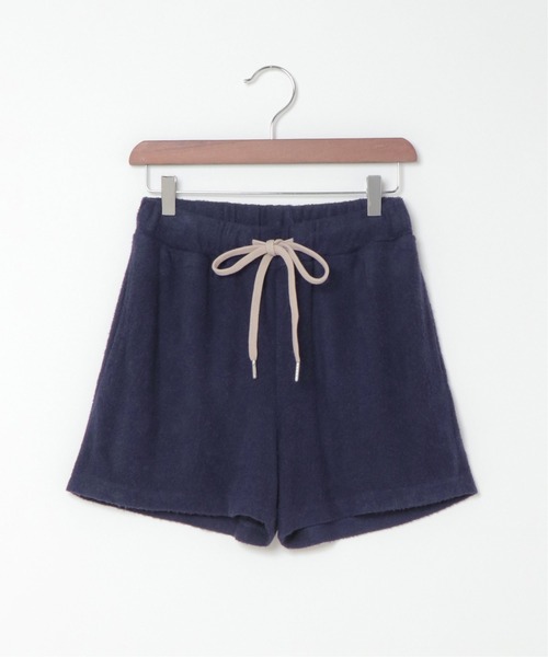 sleeping.com（スリーピングドットコム）の「オリジナルの香り付き素材 レディス・ゆるふわダブルパイルカットソーハーフパンツ（ルームウェア/パジャマ・レディース・ベージュ/オリーブ/ネイビー/ライトグレー/スカイブルー・ﾌﾘ-）」の6枚目の写真