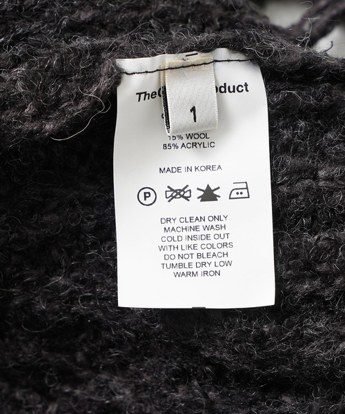 TheOpen Product(ザオープンプロダクト)の「THE OPEN PRODUCT /ザオープンプロダクト/ FRINGE DETAIL CARDIGAN GTO214KT005(ニット/セーター・レディース・ダークグレー/グリーン・1)」の10枚目の写真