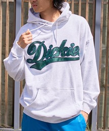 【Dickies】裏毛カレッジアップリケスウェットプルパーカー フーディー ※