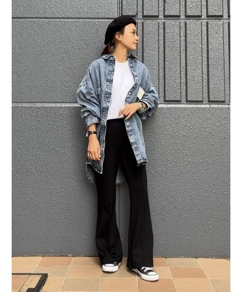 HONEYSUCKLE ROSE(ハニーサックルローズ)の「【HONEYSUCKLE ROSE】デニムシャツアウター(シャツ/ブラウス・レディース・ダークインディゴブルー・M/L)」の22枚目の写真
