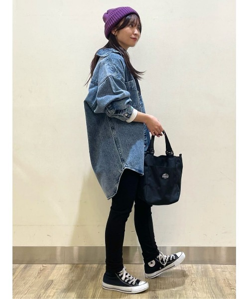 HONEYSUCKLE ROSE(ハニーサックルローズ)の「【HONEYSUCKLE ROSE】デニムシャツアウター(シャツ/ブラウス・レディース・ダークインディゴブルー・M/L)」の21枚目の写真