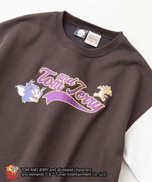 【TOM AND JERRY/トムとジェリー】コラボ ヘビーウェイト 裏起毛 ビッグシルエット スウェット トレーナー