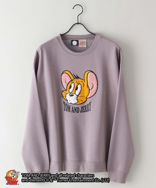 Tom&Jerry(トムアンドジェリー)の「【TOM AND JERRY/トムとジェリー】コラボ ヘビーウェイト 裏起毛 ビッグシルエット スウェット トレーナー(スウェット・メンズ・オフホワイト/グリーン系その他/スミクロ/ピンク/ホワイト/ダークグリーン/ベージュ・MEDIUM/LARGE/X-LARGE)」の11枚目の写真