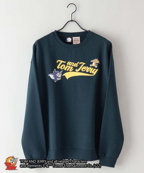 Tom&Jerry(トムアンドジェリー)の「【TOM AND JERRY/トムとジェリー】コラボ ヘビーウェイト 裏起毛 ビッグシルエット スウェット トレーナー(スウェット・メンズ・オフホワイト/グリーン系その他/スミクロ/ピンク/ホワイト/ダークグリーン/ベージュ・MEDIUM/LARGE/X-LARGE)」の13枚目の写真