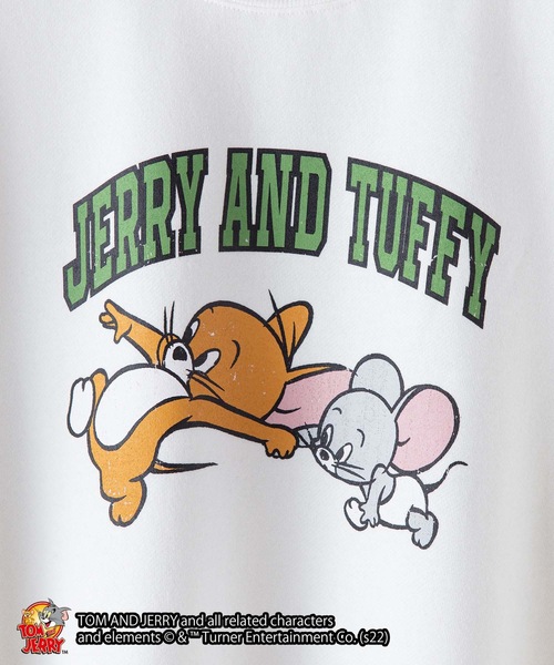 Tom&Jerry(トムアンドジェリー)の「【TOM AND JERRY/トムとジェリー】コラボ ヘビーウェイト 裏起毛 ビッグシルエット スウェット トレーナー(スウェット・メンズ・オフホワイト/グリーン系その他/スミクロ/ピンク/ホワイト/ダークグリーン/ベージュ・MEDIUM/LARGE/X-LARGE)」の22枚目の写真
