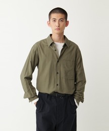 マーガレットハウエル◆ ダブルカラー シャツ ブラウス 比翼ボタン 白 サイズⅡ MARGARET HOWELL｜マーガレット・ハウエルのシャツ/ブラウス