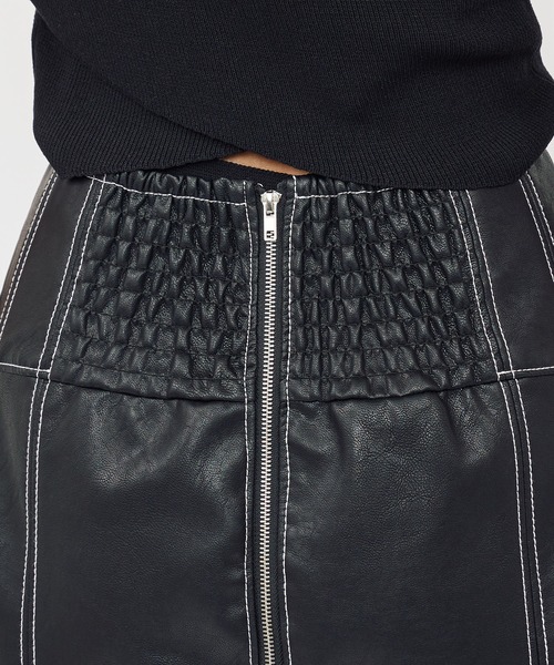 SPIRALGIRL（スパイラルガール）の「ハイウエストスカート（スカート・レディース・ブラック/ホワイト・FREE）」の13枚目の写真