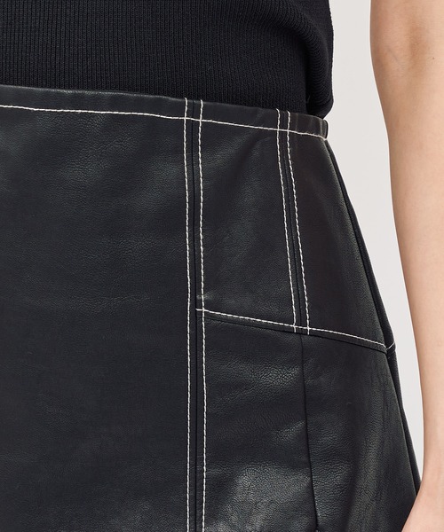 SPIRALGIRL（スパイラルガール）の「ハイウエストスカート（スカート・レディース・ブラック/ホワイト・FREE）」の15枚目の写真