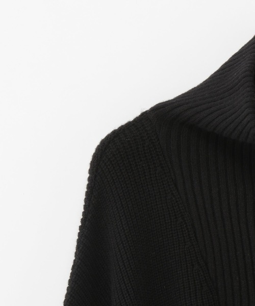 PBLIM（ページボーイリム）の「PAGEBOYLIM/ハーフジップショートプル（ニット/セーター・レディース・ブラック/グレー/オレンジ・FREE）」の7枚目の写真