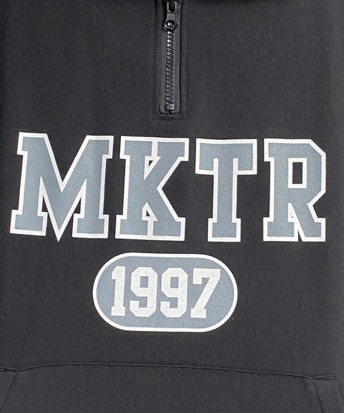 kutir（クティール）の「襟配色ハーフジップ（スウェット・メンズ・ブラック/オフホワイト・MEDIUM/LARGE）」の20枚目の写真