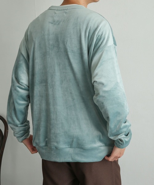 SENSE OF PLACE by URBAN RESEARCH（センスオブプレイスバイアーバンリサーチ）の「『別注』TeddyBear×SENSE OF PLACE　テディベアベロアスウェットA（スウェット・メンズ・ライトブルー/ブラック/ライトベージュ・MEDIUM/LARGE）」の21枚目の写真