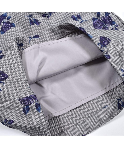 BeBe（ベベ）の「BeBe/【お揃い】千鳥チェックローズプリントキュロットパンツ(90~150cm)（その他パンツ・キッズ・レッド系その他/パープル系その他・140/150/120/130/100/110/90）」の16枚目の写真