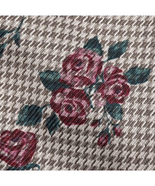 BeBe（ベベ）の「BeBe/【お揃い】千鳥チェックローズプリントキュロットパンツ(90~150cm)（その他パンツ・キッズ・レッド系その他/パープル系その他・140/150/120/130/100/110/90）」の21枚目の写真