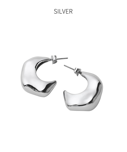 STYLE DELI(スタイルデリ)の「メタルクレイピアス(ピアス(両耳用)・レディース・ゴールド/シルバー・FREE)」の8枚目の写真