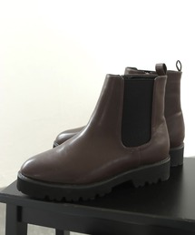 masyugirl（マシュガール）の「【4E幅広・大きいサイズ】厚底サイドゴアブーツ（ブーツ）」