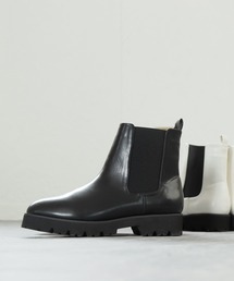 masyugirl（マシュガール）の「【4E幅広・大きいサイズ】厚底サイドゴアブーツ（ブーツ）」