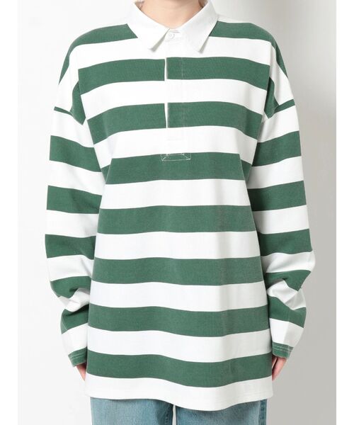 Ungrid(アングリッド)の「ビッグラガーシャツ(Tシャツ/カットソー・レディース・ネイビー/グリーン・FREE)」の18枚目の写真