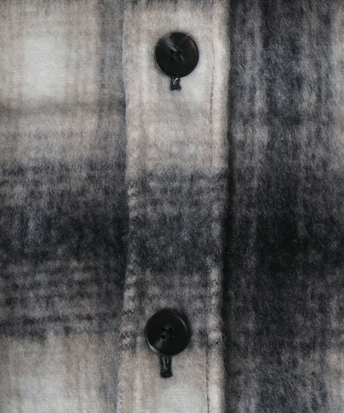 ANPAS（アンパス）の「Shaggy Oversize Ombre Check CPO Jacket