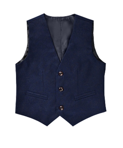 【セール】キッズ セットアップ長袖ジャケット+ベスト+シャツ+コサージュ+パンツ+ブローチ 6点セット（セットアップ）｜DAY CLOSET（デイ クローゼット）