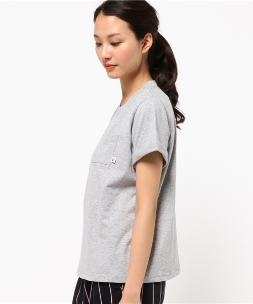 CIAOPANIC TYPY（チャオパニックティピー）の「USAポケットTシャツ（Tシャツ/カットソー・レディース・ホワイト/ネイビー/グレー・FREE）」の9枚目の写真