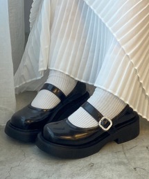 WEGO/ビジューバックルシューズ