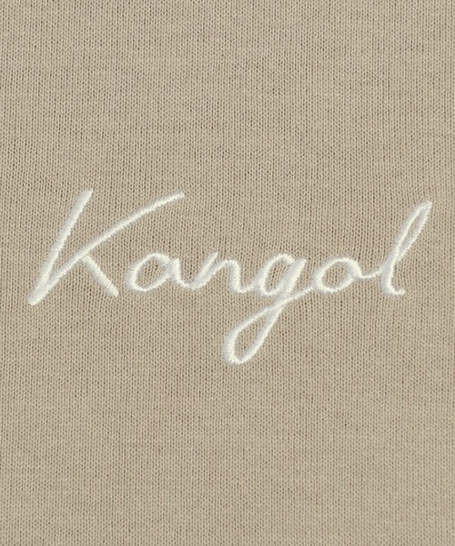KANGOL（カンゴール）の「KANGOL/カンゴール オーバーサイズ レイヤード スリーブ Tシャツ パーカー 筆記体ロゴ 刺繍 無地 長袖 プルオーバー フーディー（パーカー・メンズ・グレイッシュベージュ/ミント/ブラック・M/L/S）」の11枚目の写真