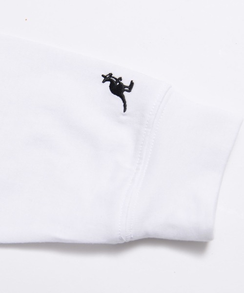 KANGOL（カンゴール）の「KANGOL/カンゴール オーバーサイズ レイヤード スリーブ Tシャツ パーカー 筆記体ロゴ 刺繍 無地 長袖 プルオーバー フーディー（パーカー・メンズ・グレイッシュベージュ/ミント/ブラック・M/L/S）」の13枚目の写真