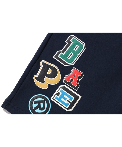 A BATHING APE（アベイシングエイプ）の「MULTI FONTS SWEAT SHORTS M（その他パンツ・メンズ・ネイビー/オレンジ/サックスブルー・X-LARGE/LARGE/MEDIUM/XX-LARGE/SMALL）」の7枚目の写真