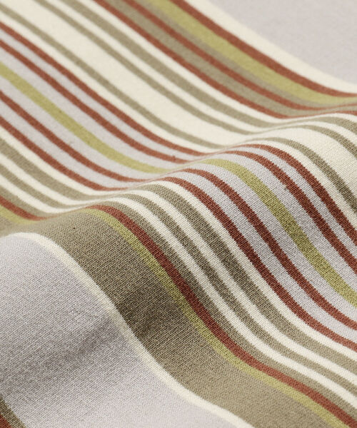 BEAMS（ビームス）の「BEAMS / マルチボーダー クルーネック Tシャツ（Tシャツ/カットソー・メンズ・サックスブルー/ワイン/ライトグレー・M/S/L/XL）」の12枚目の写真