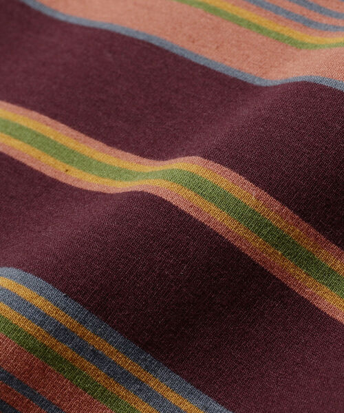 BEAMS（ビームス）の「BEAMS / マルチボーダー クルーネック Tシャツ（Tシャツ/カットソー・メンズ・サックスブルー/ワイン/ライトグレー・M/S/L/XL）」の15枚目の写真