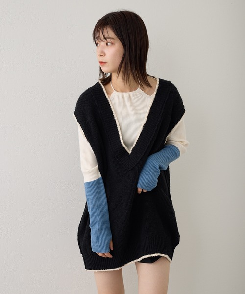 新品　Kastane チルデンニットベスト Kastane - Kastane チルデンニットベストの通販 by カナリア's