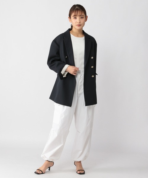 BARNYARDSTORM（バンヤードストーム）の「BARNYARDSTORM / ビッグシルエットジャケット（テーラードジャケット・レディース・グレー/ネイビー・1/0）」の15枚目の写真