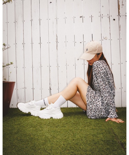 Steve Madden プラットフォーム Recoupe ホワイト スニーカー STEVE MADDEN(スティーブ・マデン)｜RECOUPE 厚底ボリューム
